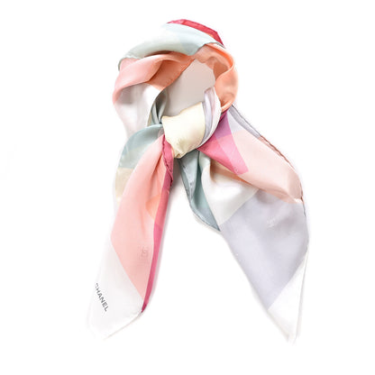 Chanel Silk CC Logo Print Scarf Multicolor 1 of 5