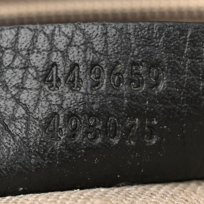 Gucci Dollar Calfskin GG Charm Satchel Black 7 of 10