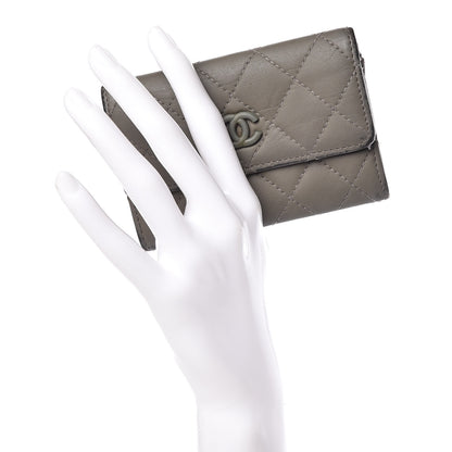 Chanel Lambskin Quilted CC Card Holder Green 2 of 16