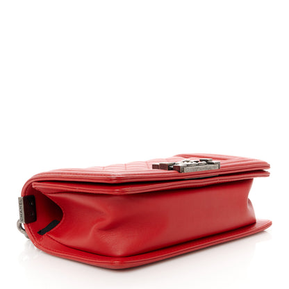 Chanel Lambskin Quilted Small Boy Flap Red 4 of 10