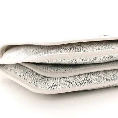 Goyard Goyardine Plumet Wallet Clutch White 9 of 11