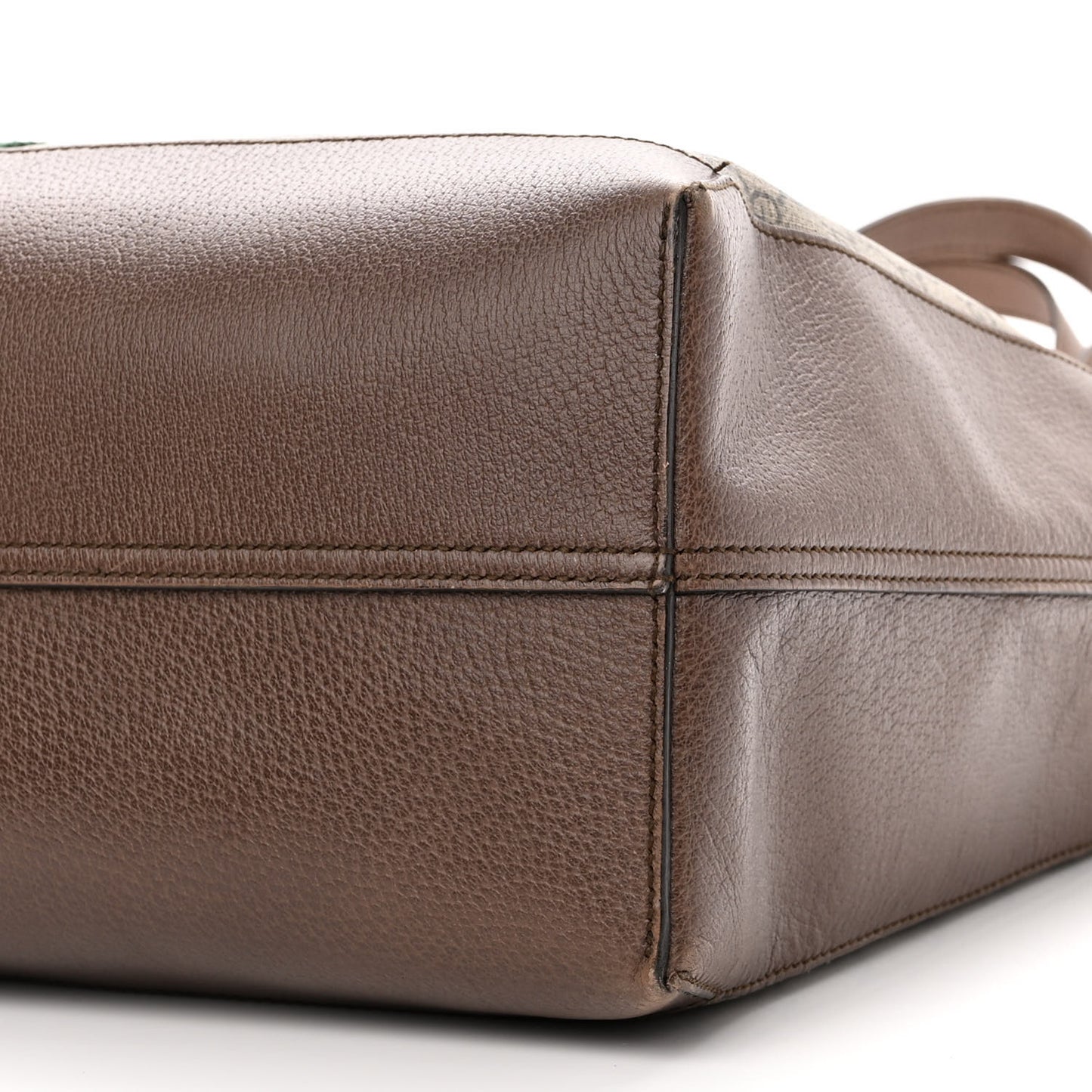 GG Supreme Monogram Web Ophidia Tote Brown