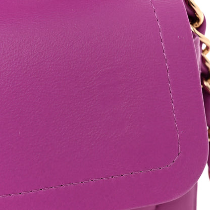 Chanel Lambskin Quilted Small Double Flap Purple 12 of 12