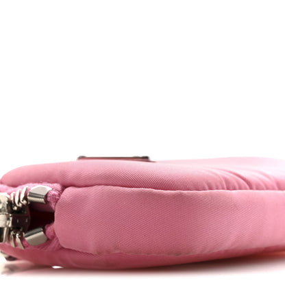 Prada Re-Nylon Triangle Micro Crossbody Pouch Pink 8 of 15