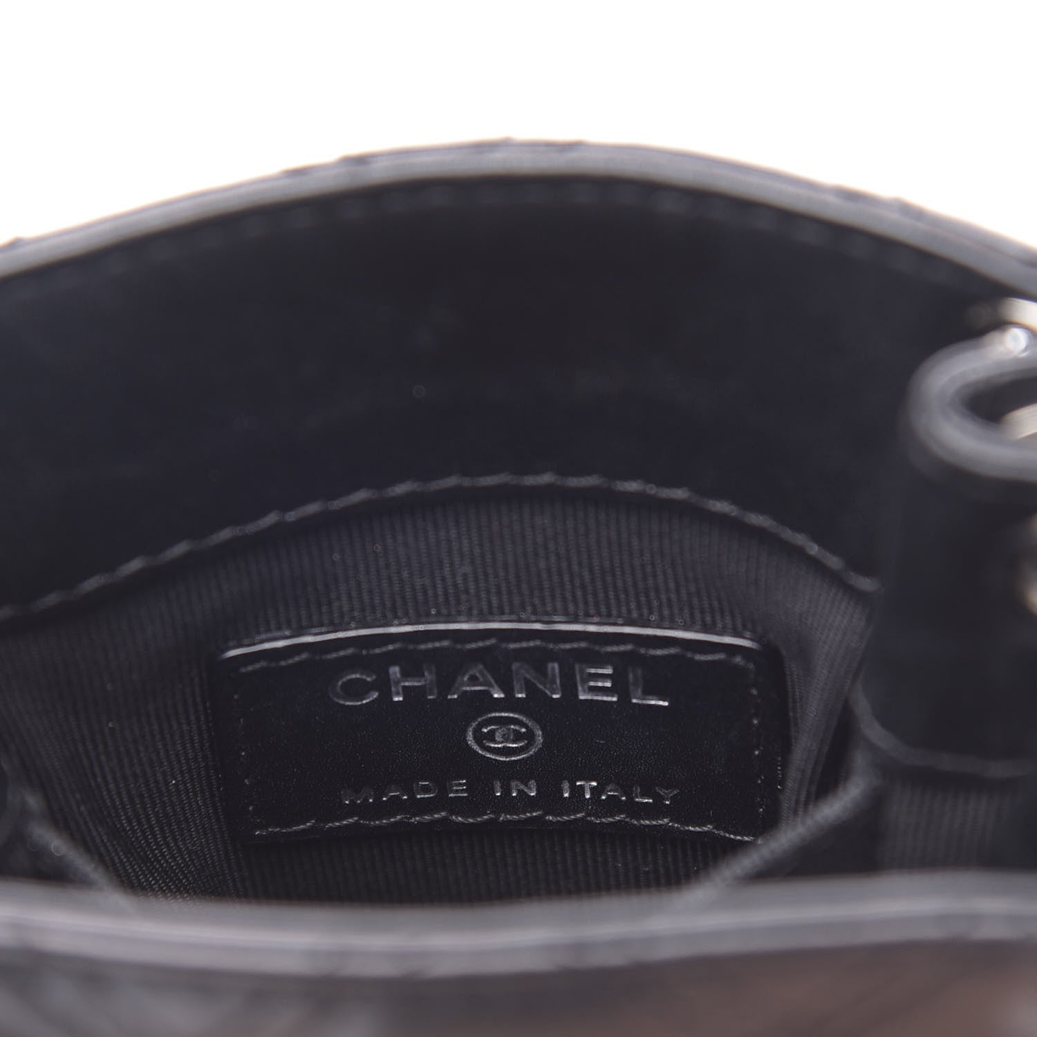 Chanel Calfskin Quilted Crossbody CC Phone Holder Black 6 of 12