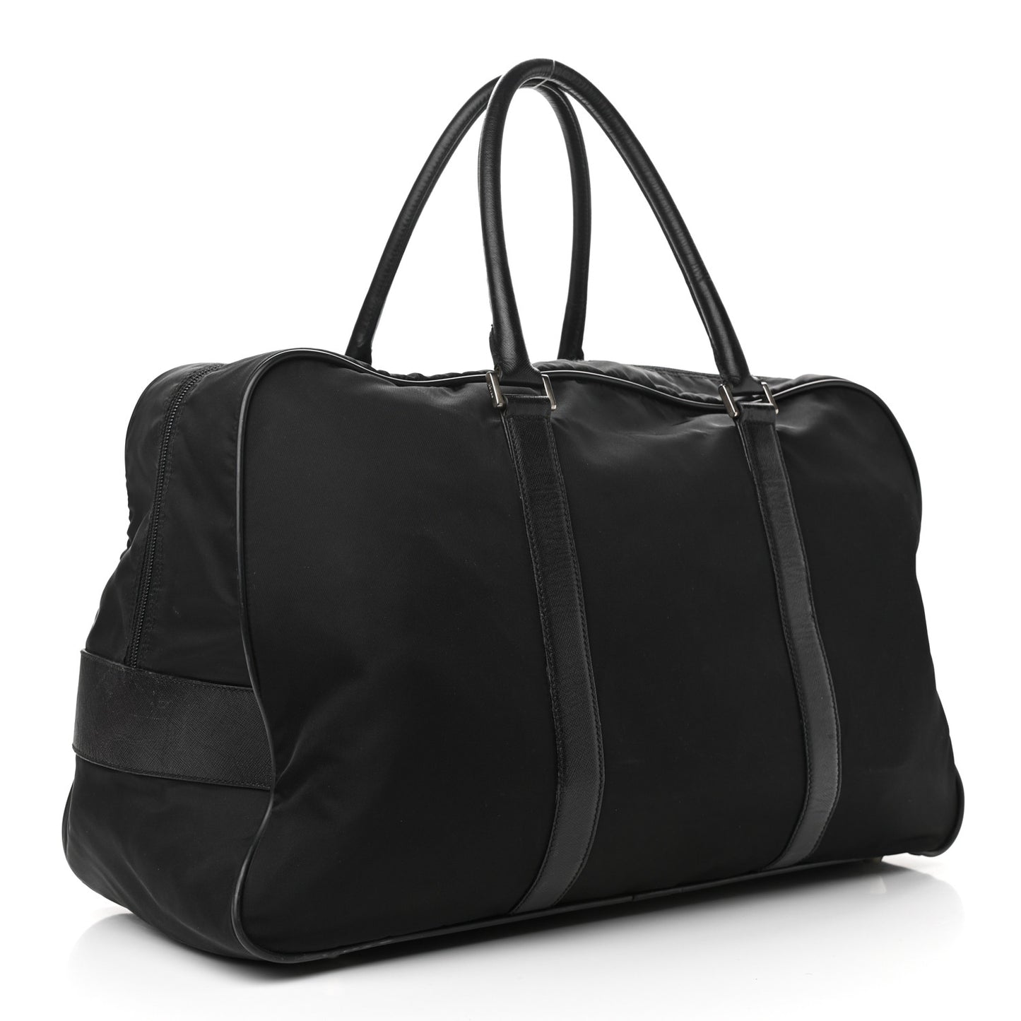 Tessuto Nylon Saffiano Duffle Black