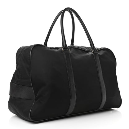 Prada Tessuto Nylon Saffiano Duffle Black 2 of 11