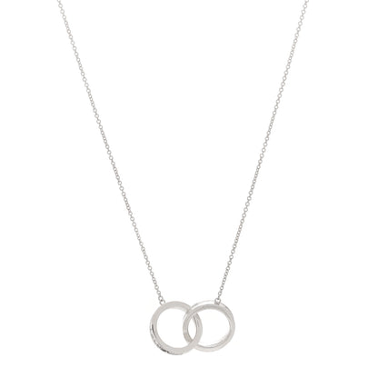 Tiffany Sterling Silver 1837 Interlocking Circles Pendant Necklace 1 of 6