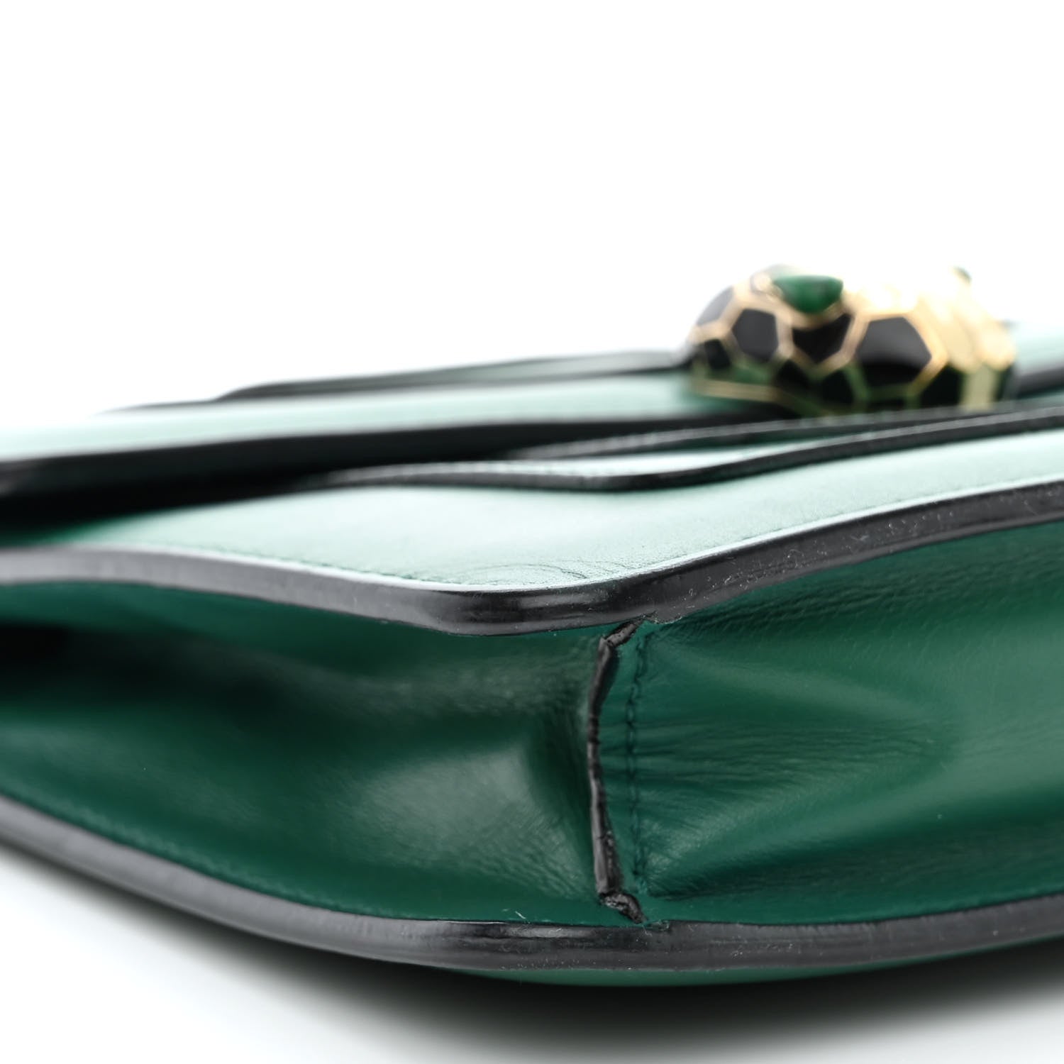 Bulgari Calfskin Serpenti Forever Crossbody Bag Emerald Green 10 of 15