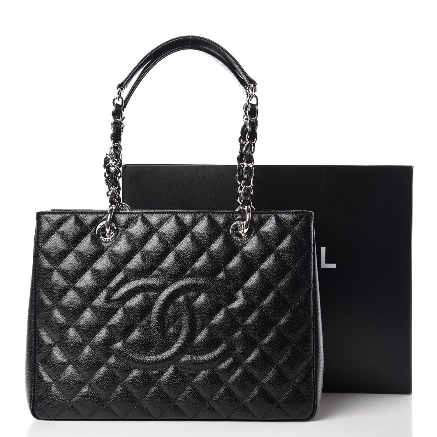 Chanel Caviar Quilted Grand Shopping Tote GST Black 11 of 11