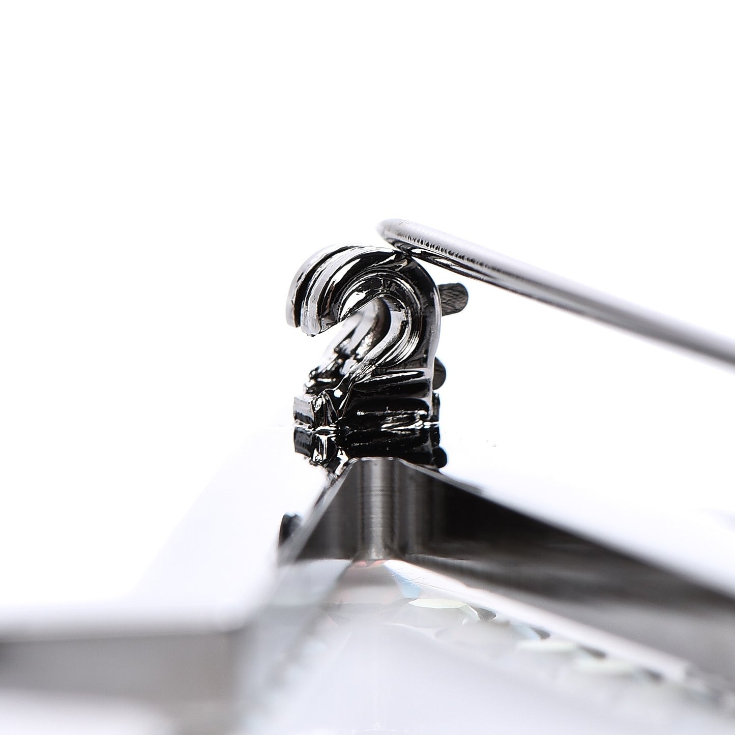 Ruthenium Crystal Star CC Brooch