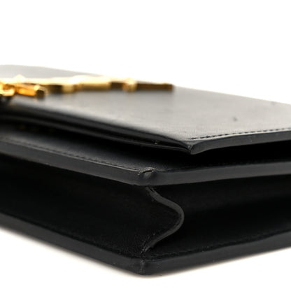 Saint Laurent Smooth Calfskin Classic Monogram Kate Tassel Chain Wallet Black 9 of 9