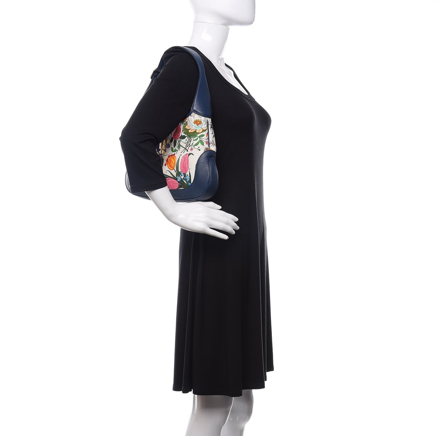 Canvas Flora Medium Jackie Hobo Blue Agata