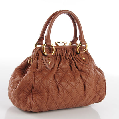 Marc Jacobs Calfskin Quilted Stam Tobacco 4 of 10