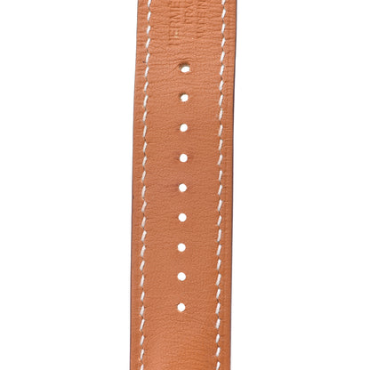 Hermes Barenia 38mm Apple Watch Double Tour Band Fauve 3 of 9