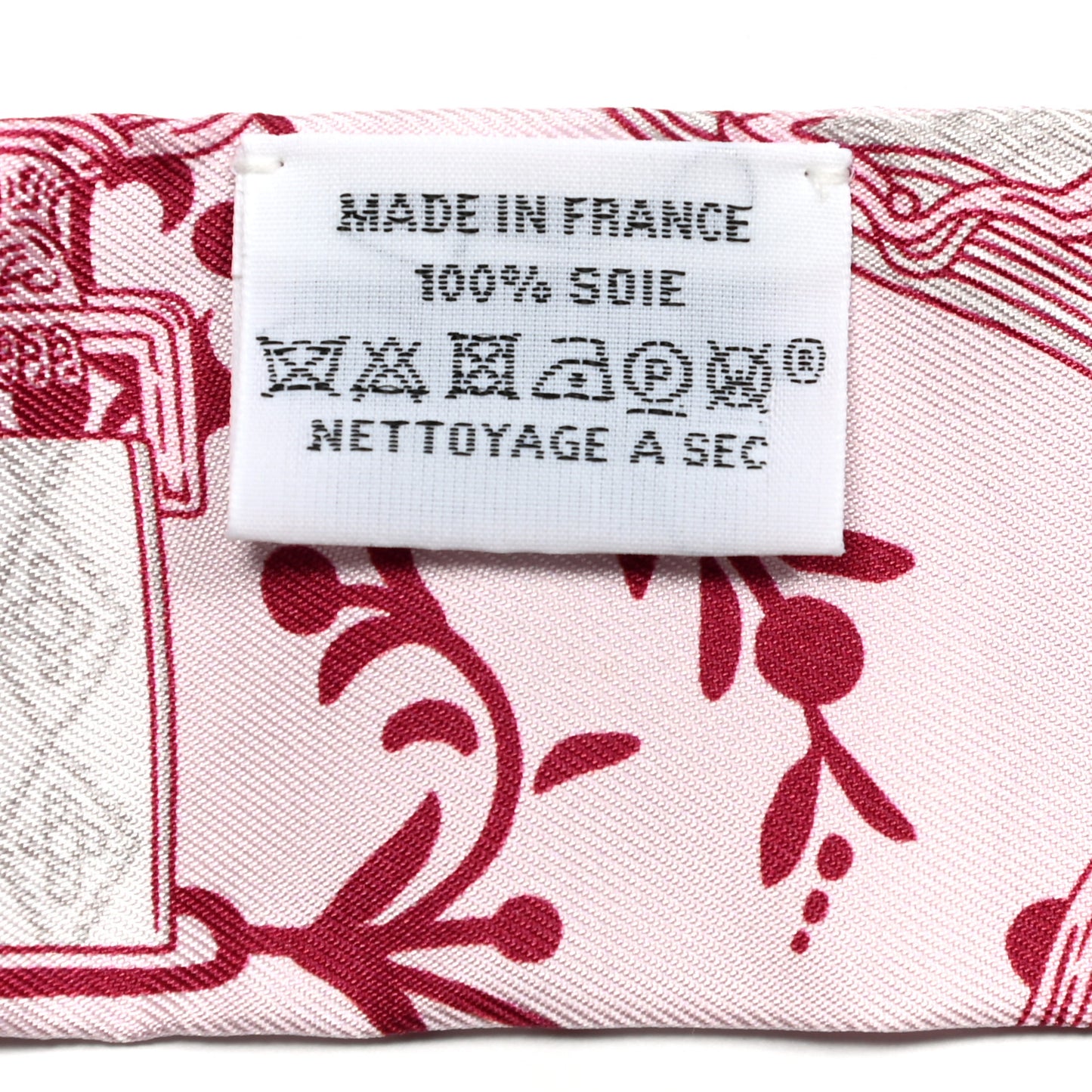 Silk Etriers Remix Twilly Rose Pale Bordeaux