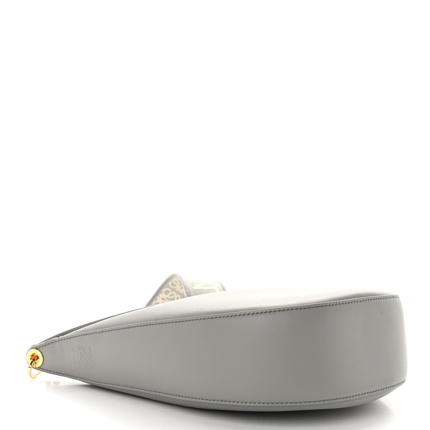 Satin Calfskin Jacquard Luna Bag Pearl Grey