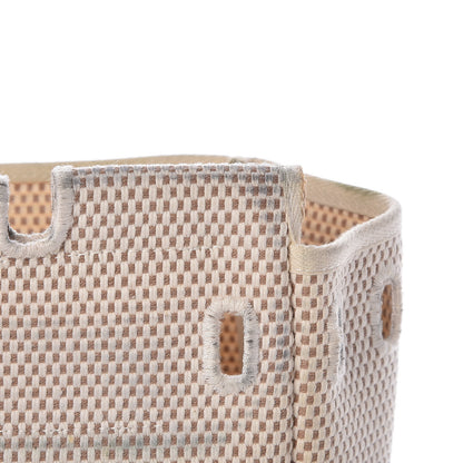 Hermes Toile Vache Calfskin Herbag 30 PM Black Natural 28 of 29