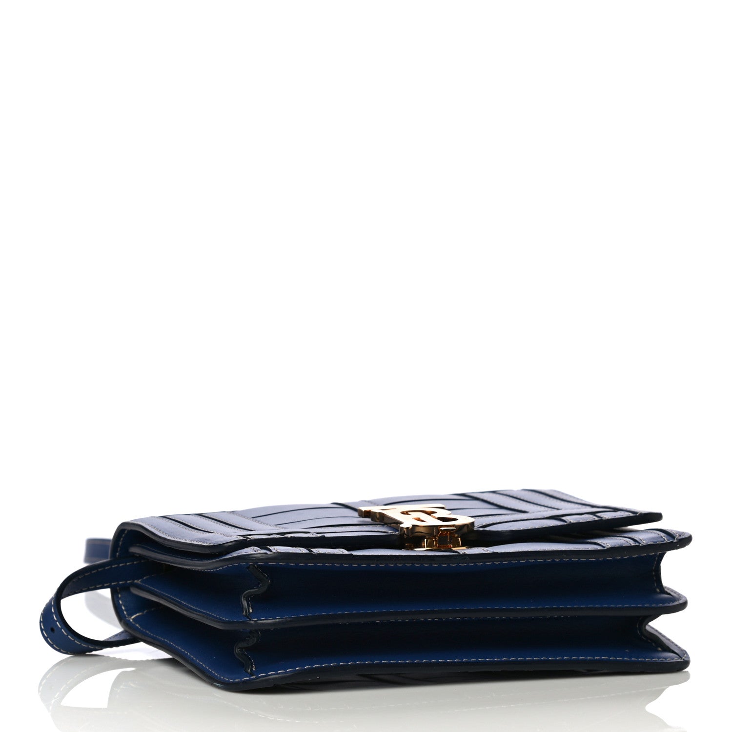 Burberry Calfskin Small TB Bag Ink Navy 4 of 10