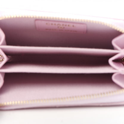 Chanel Caviar Quilted Zip Coin Purse Light Pink 4 of 9