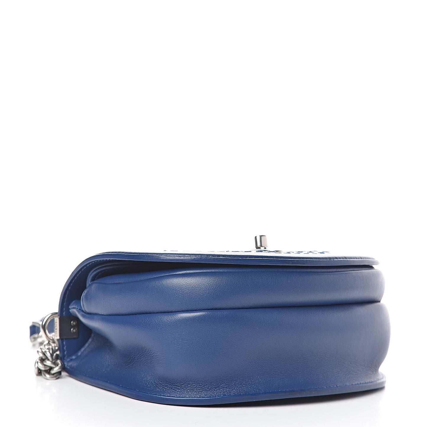 Calfskin Coco Eyelets Small Flap Bag Blue