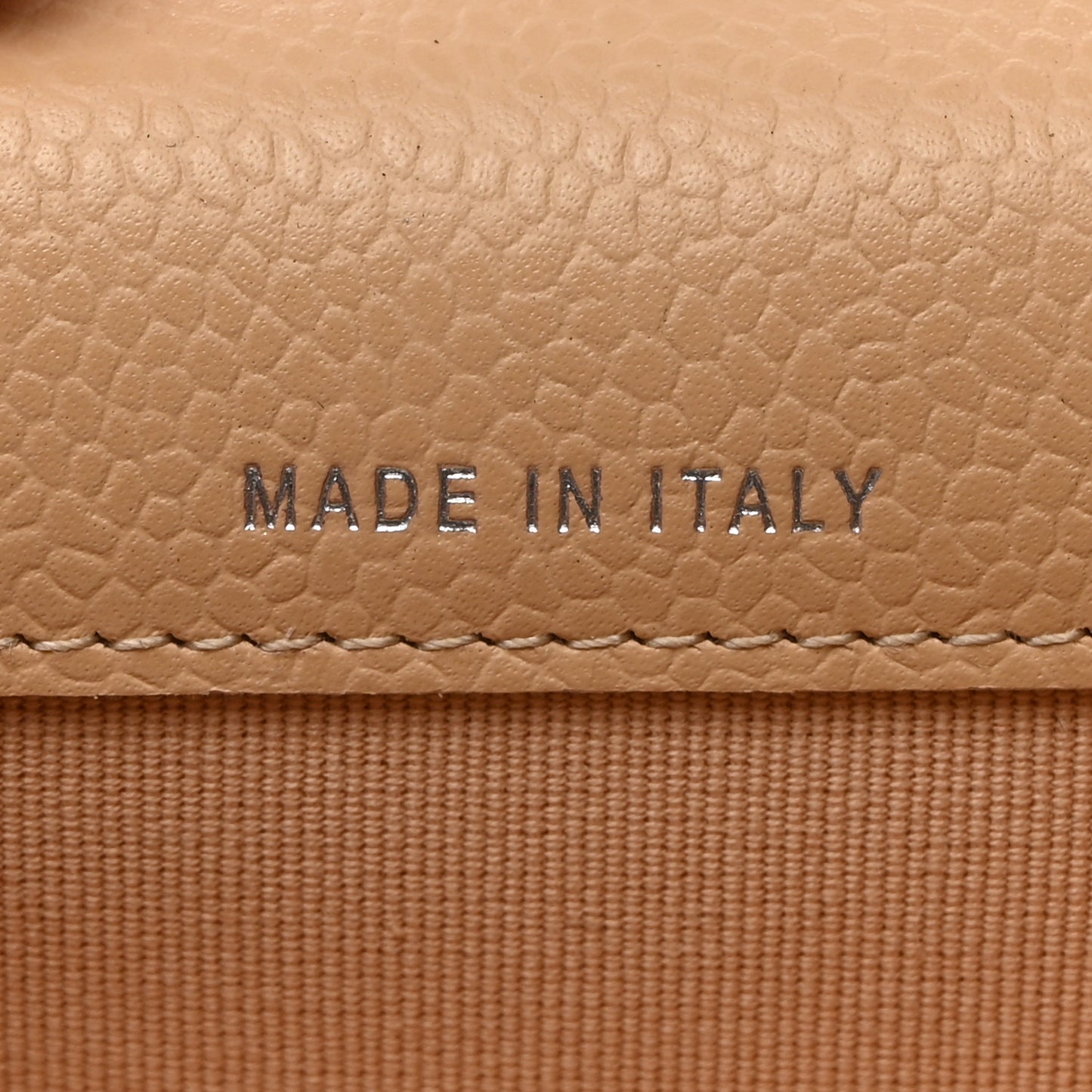 Caviar Quilted Flap Card Holder Wallet Beige