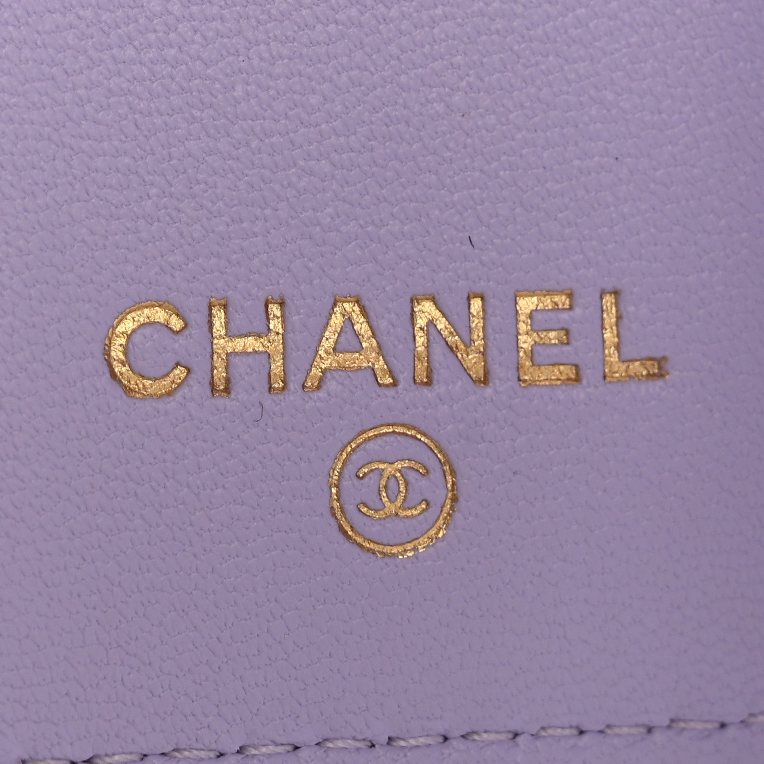 Chanel Lambskin Quilted Tri-Fold Flap Wallet Light Purple 6 of 10