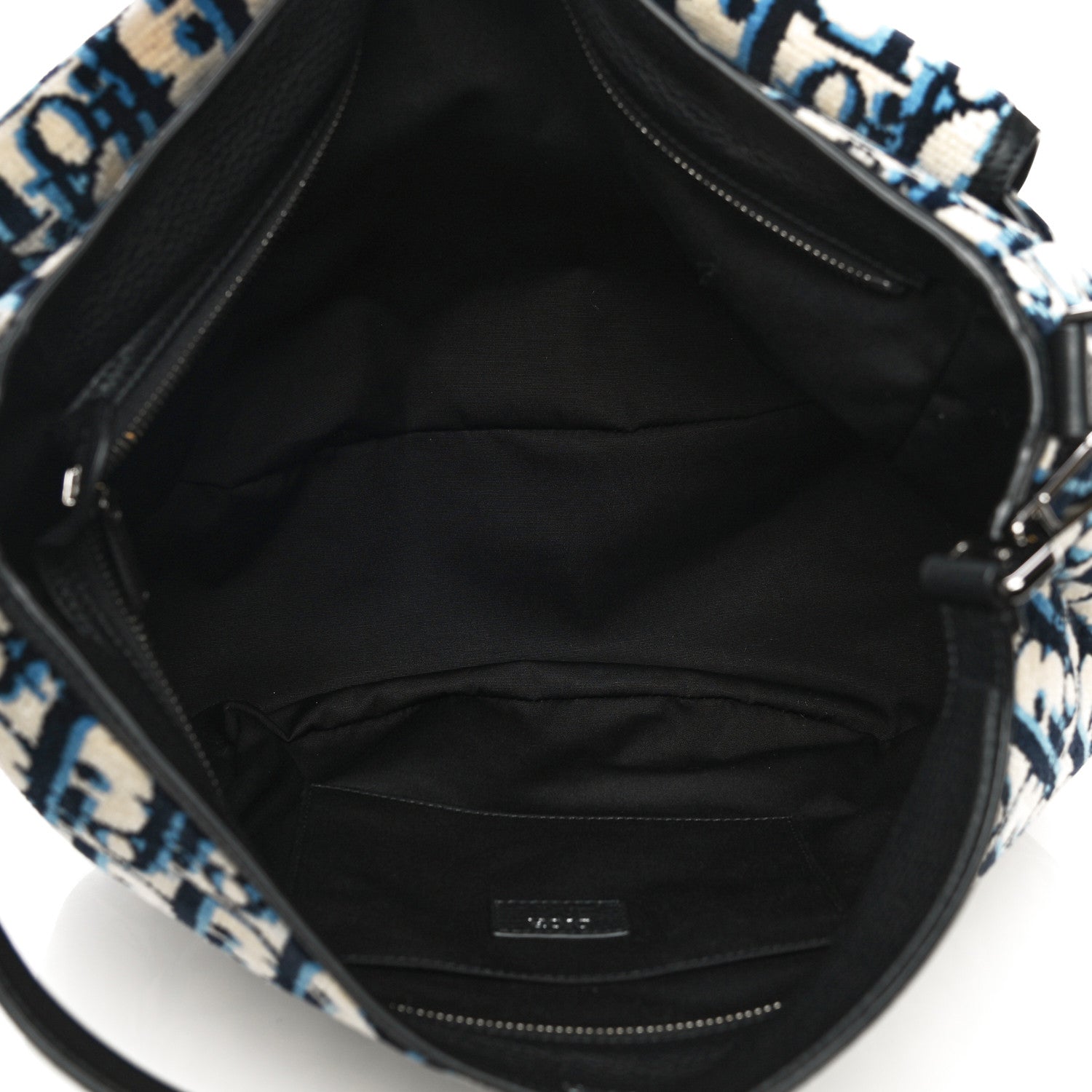 Christian Dior Oblique Saddle Soft Bag Bleu Marine 5 of 16