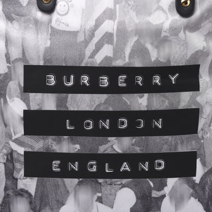 Burberry Nylon London Montage Print Flat Tote Bag Black 9 of 9