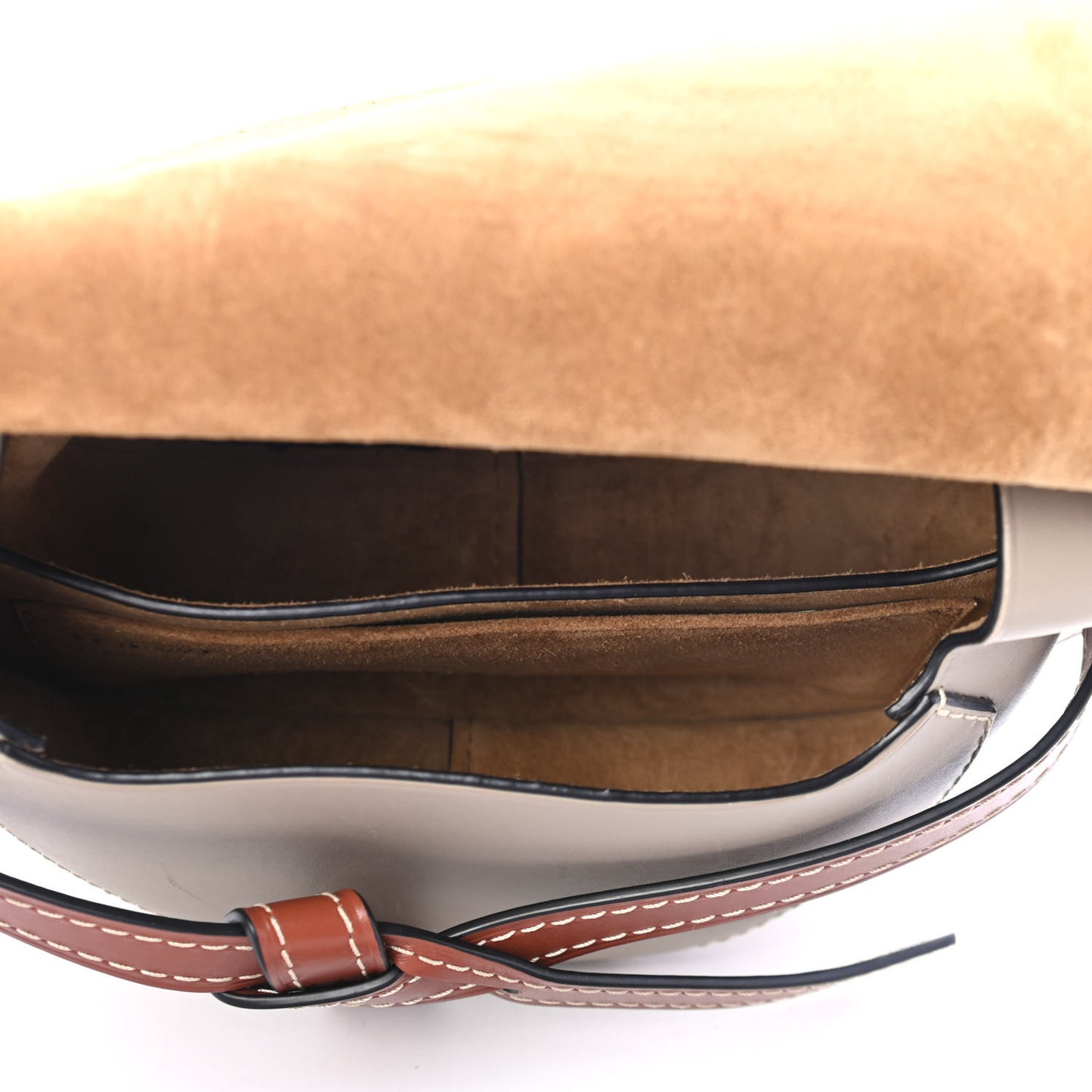 Grained Calfskin Small Gate Crossbody Bag Caramel
