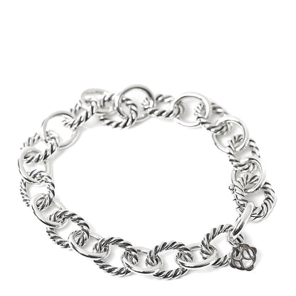David Yurman Sterling Silver 10mm Medium Oval Link Bracelet 3 of 4