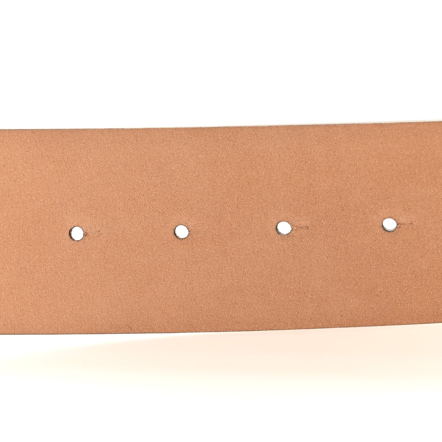 Metallic Calfskin CC Belt 80 32 Argent Fonce