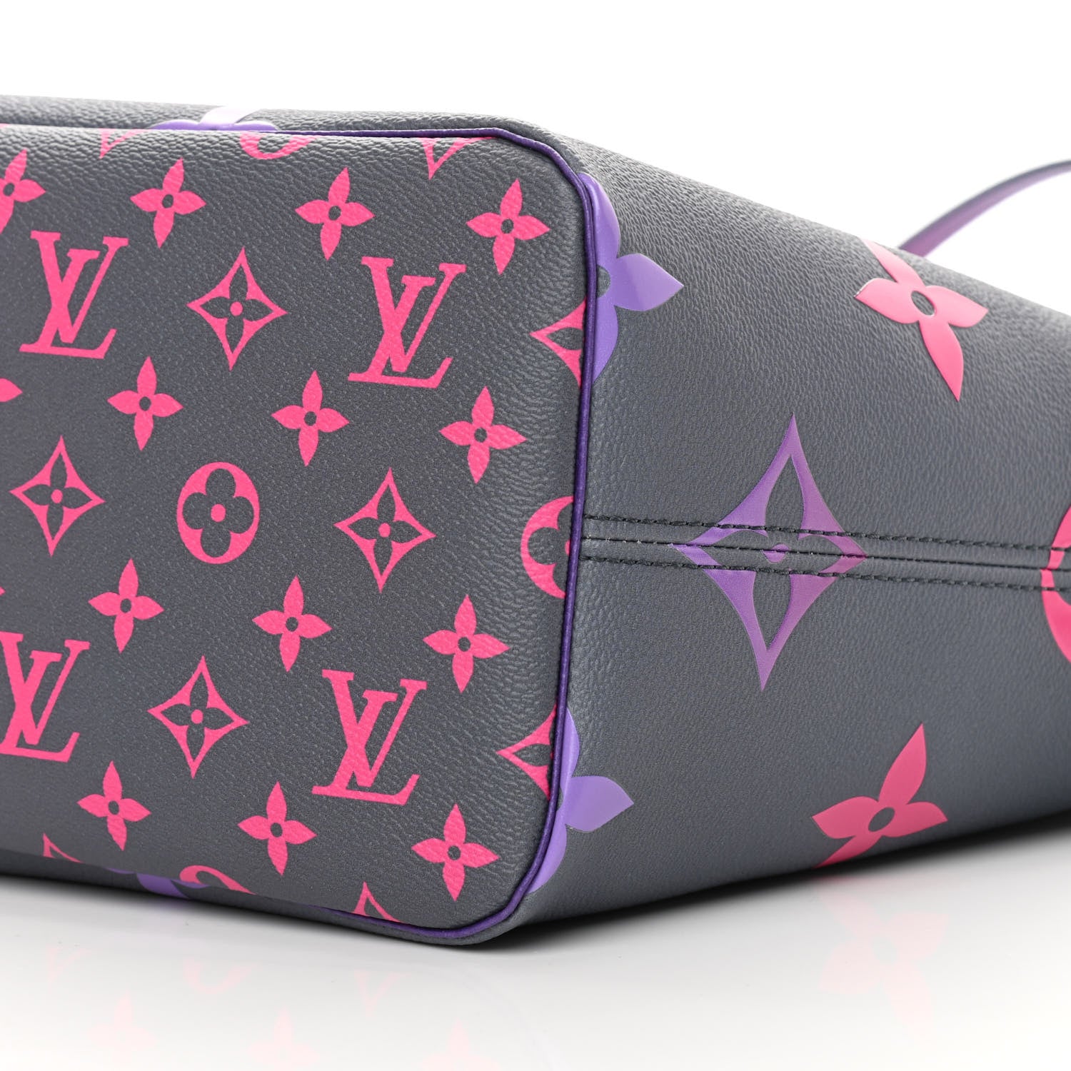 Louis Vuitton Monogram Giant Spring In The City Neverfull MM Midnight Fuchsia 10 of 11