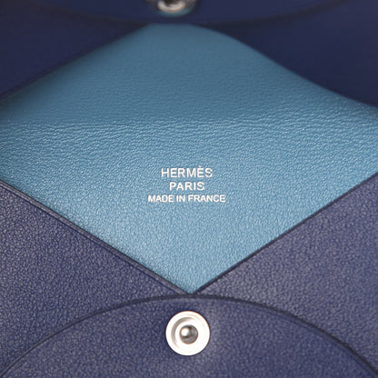 Hermes Swift Calvi Card Case Bleu Saphir 6 of 7