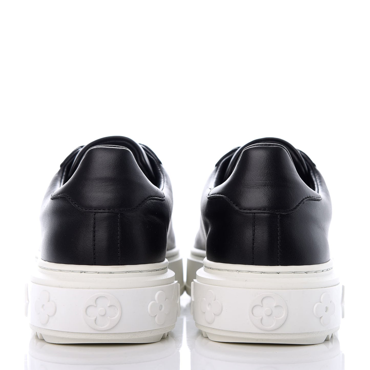 Calfskin Time Out Sneakers 35.5 Black
