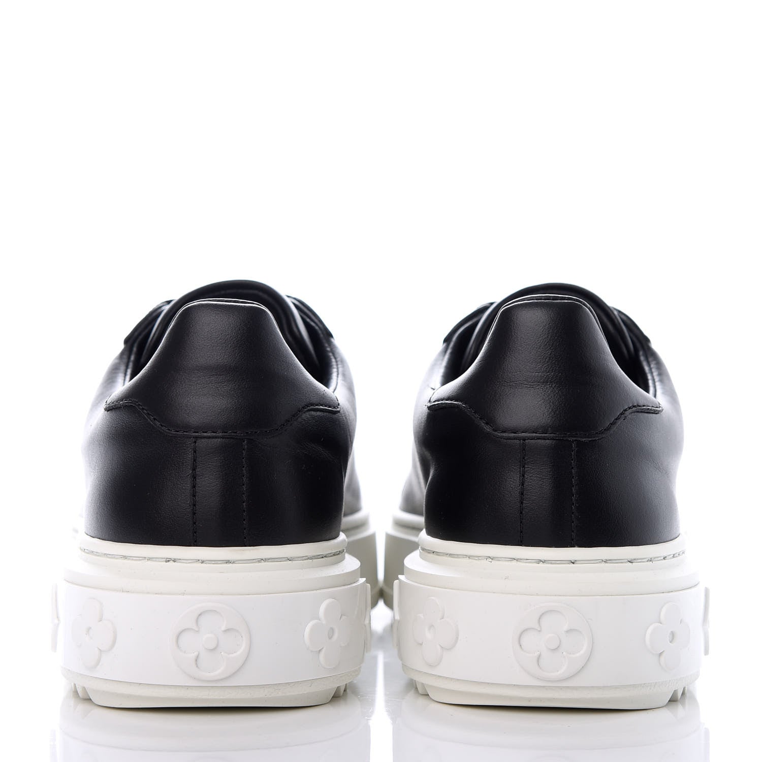Louis Vuitton Calfskin Time Out Sneakers 35.5 Black 7 of 10