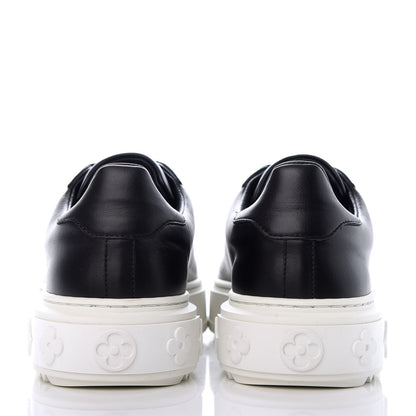 Louis Vuitton Calfskin Time Out Sneakers 35.5 Black 7 of 10
