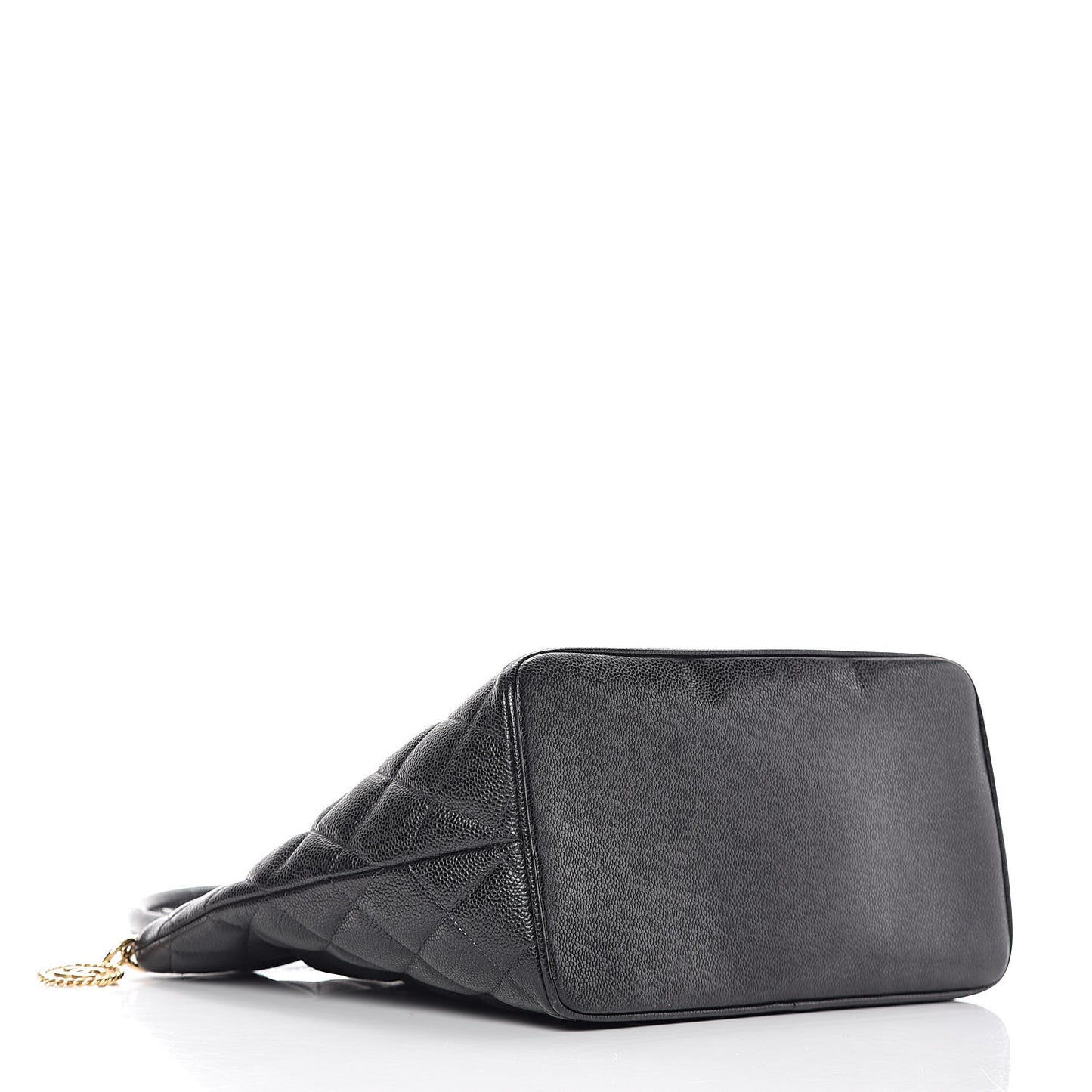 Caviar Quilted Medallion Tote Black