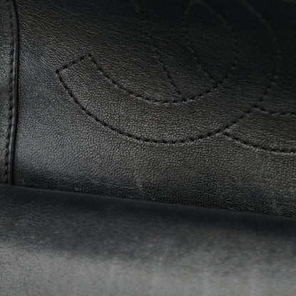 Chanel Sheepskin Quilted Medium Vintage Mademoiselle Flap Black 10 of 11