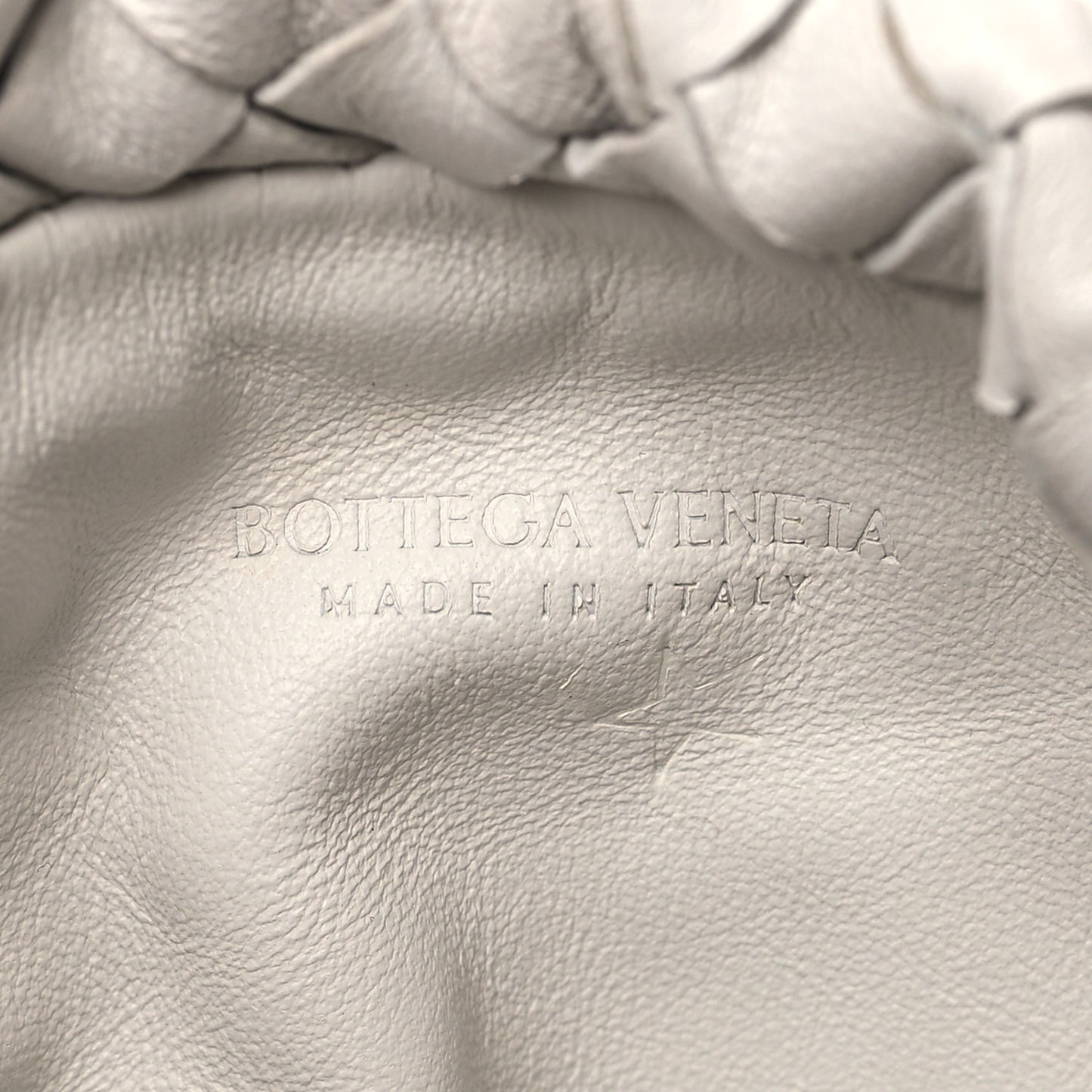 Nappa Intrecciato Mini Bulb White