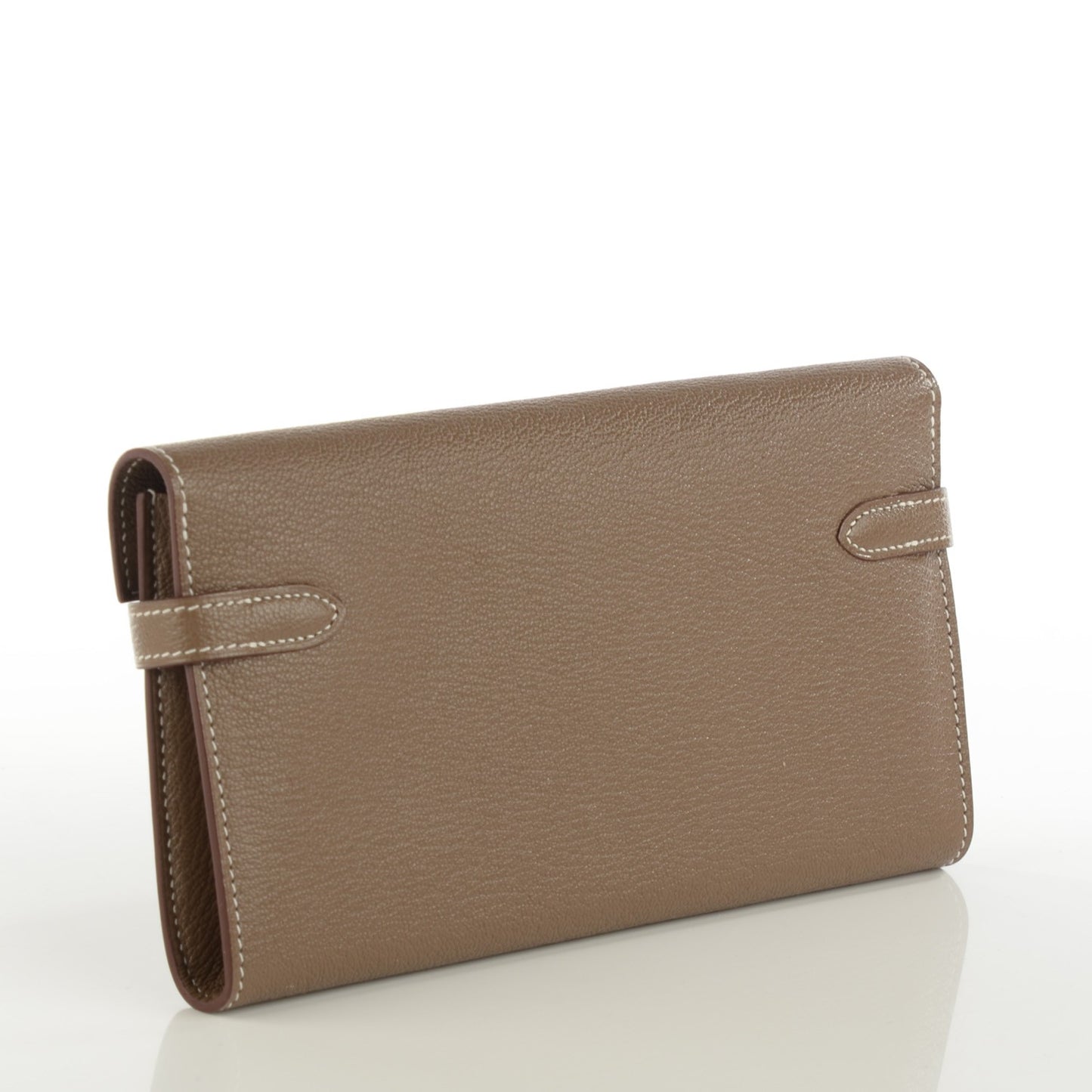 Chevre Mysore Kelly Longue Wallet Etoupe