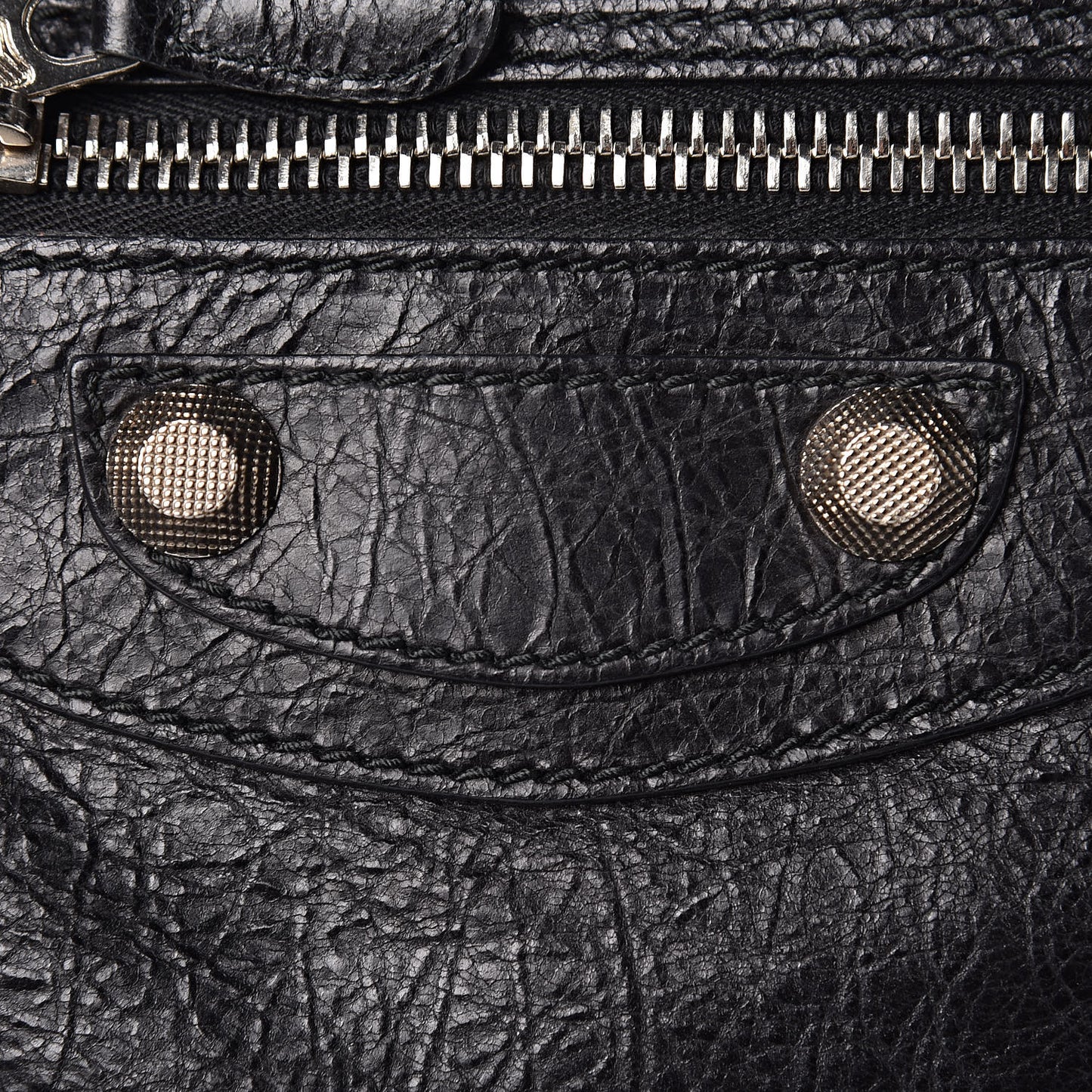 Agneau Giant 12 Silver Hardware Day Hobo Black