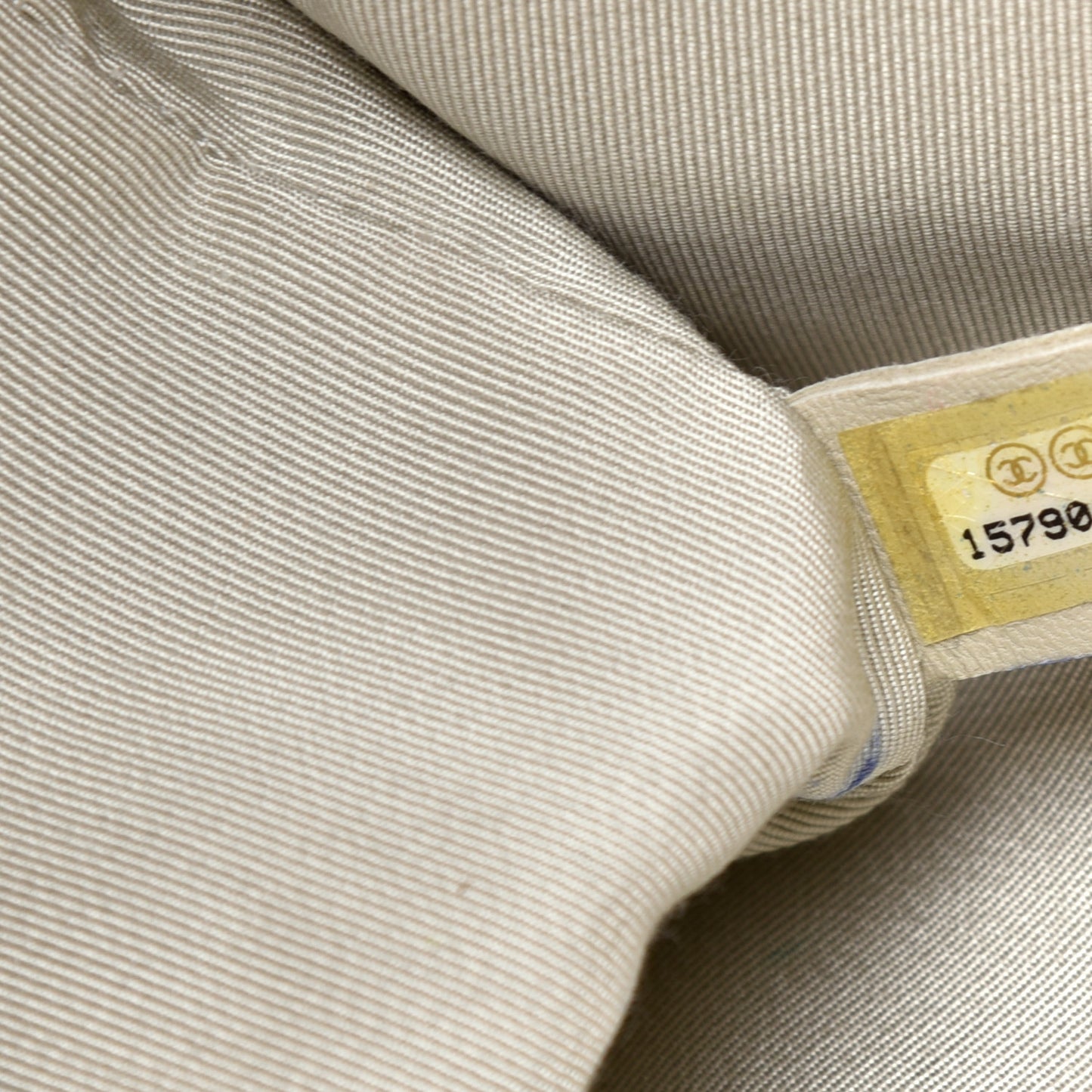 Metallic Caviar Quilted CC Tote Dark Silver