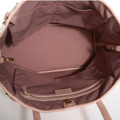 Christian Dior Coated Canvas Cannage Medium Panarea Tote Light Pink 5 of 8