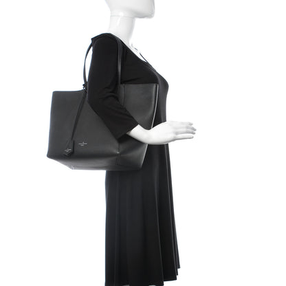 Louis Vuitton Calfskin Lockme Cabas Black 2 of 17