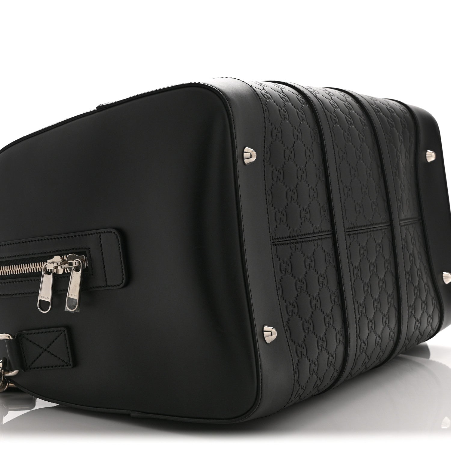 Gucci Guccissima Signature Medium Duffle Black 9 of 10