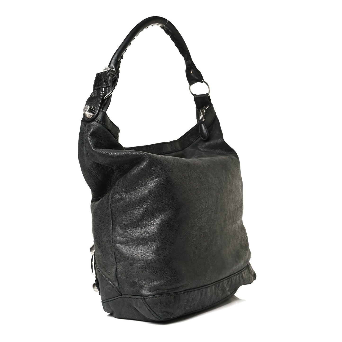 Chevre Giant 21 Silver Hardware Day Hobo Black