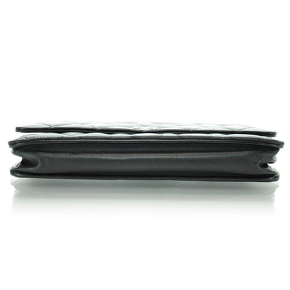 Chanel Lambskin Quilted Wallet On Chain WOC Black 6 of 12