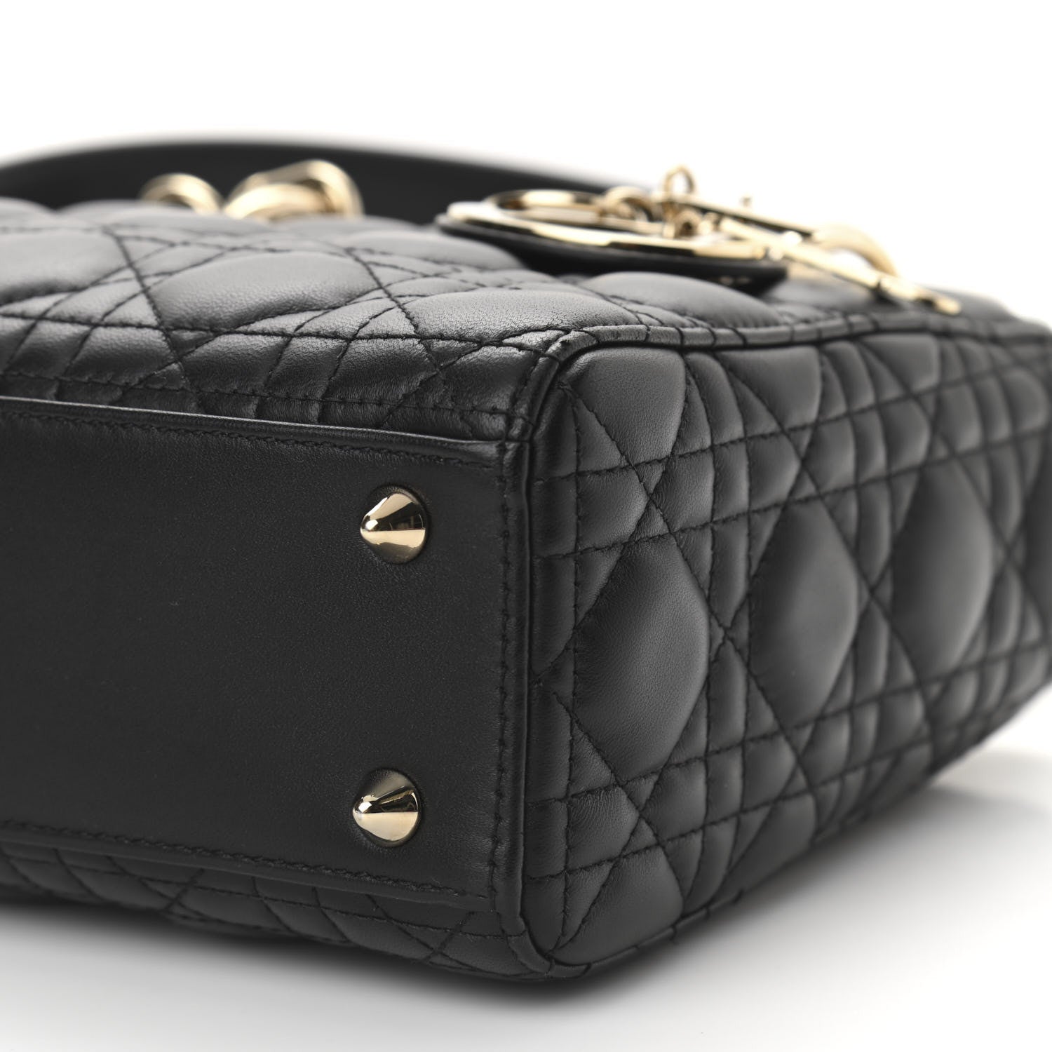 Christian Dior Lambskin Cannage Small My ABCDior Lady Dior Black 10 of 10