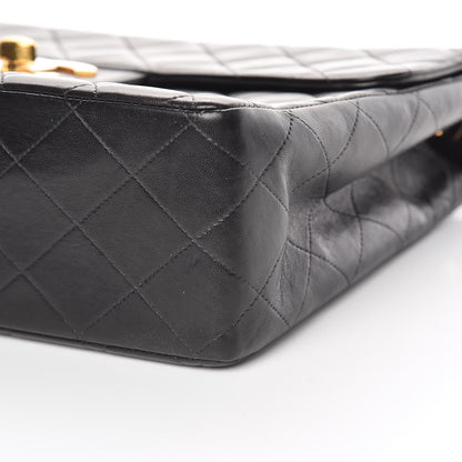 Chanel Lambskin Quilted Jumbo Single Flap Black 6 of 16